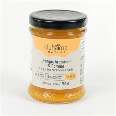 Tartinade Nature - Orange, Argousier et Pomme